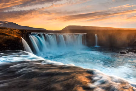 Canvastavla - A Majestic Waterfall in Iceland