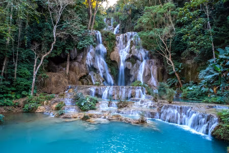 Canvastavla - Beautiful Kuang Si Waterfall in Laos