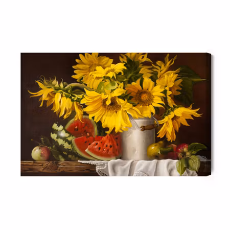 Canvastavla - Sunflowers with Fruit
