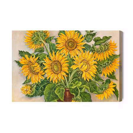 Canvastavla - Sunflowers in a Vase