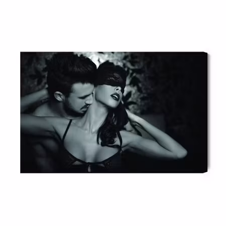 Canvastavla - Couple in an Intimate Pose