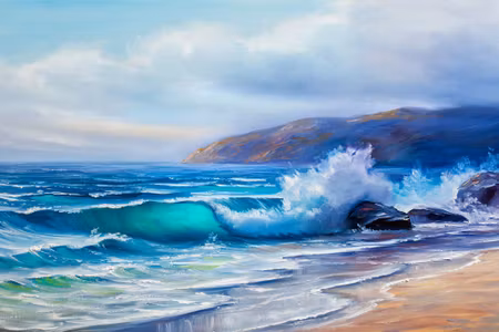 Canvastavla - Tropical Sea and Beach