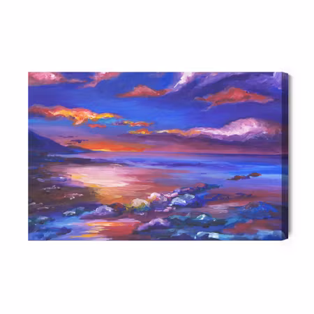 Canvastavla - Abstract Sea Landscape