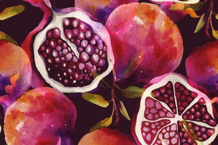 Canvastavla - Pomegranate Fruit