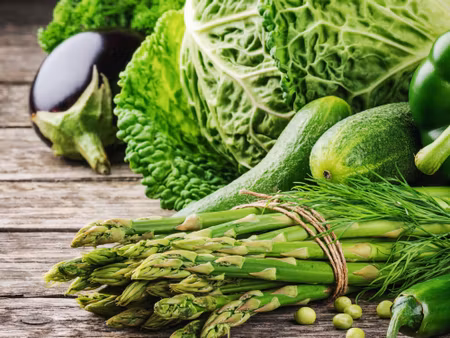 Canvastavla - Bunch of Green Vegetables