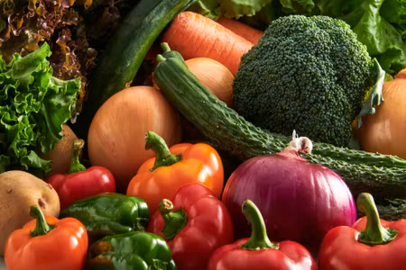 Canvastavla - Vegetables Close Up