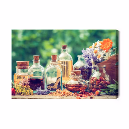 Canvastavla - Spice Bottles