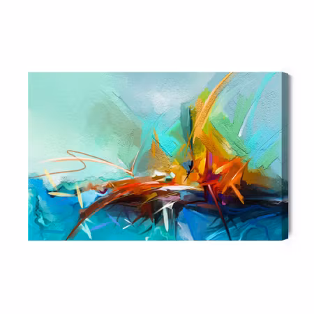 Canvastavla - Abstract Sailboat