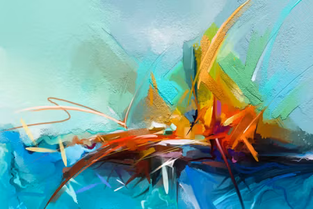 Canvastavla - Abstract Sailboat