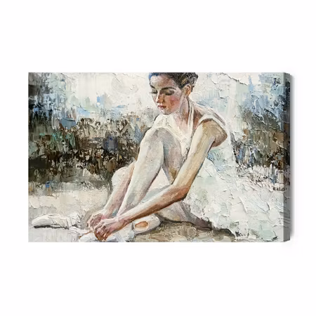 Canvastavla - Ballerina Before the Show