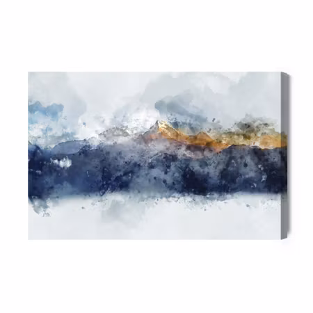 Canvastavla - Mountain Ranges in an Abstract Form