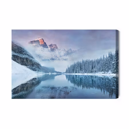 Canvastavla - D Winter Mountain Landscape