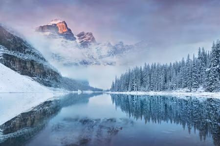 Canvastavla - D Winter Mountain Landscape