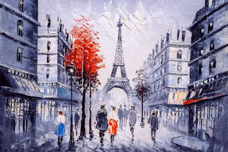 Canvastavla - Parisian Construction