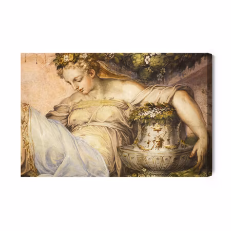 Canvastavla - Pensive Young Woman