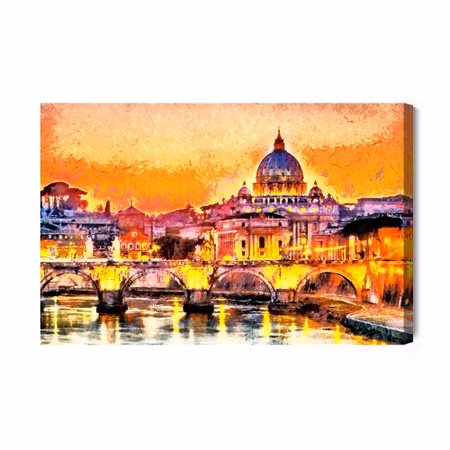Canvastavla - St Peter in the Vatican As Painted