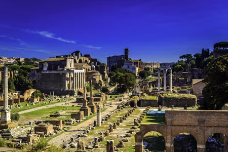 Canvastavla - View of the Roman Forum