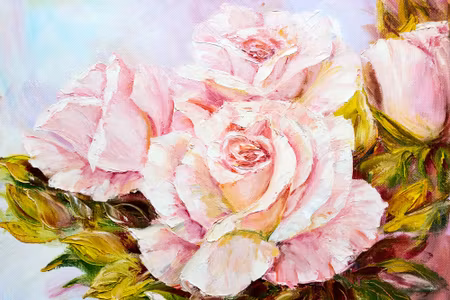 Canvastavla - Roses As Painted