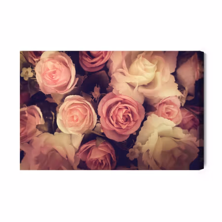 Canvastavla - Colorful Roses with a D Effect