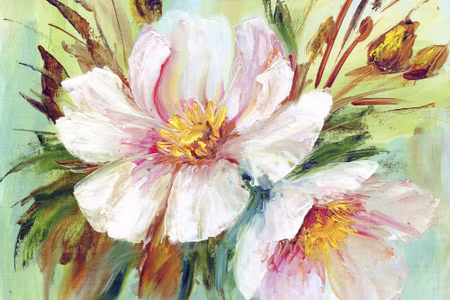 Canvastavla - Wild Peonies As Painted