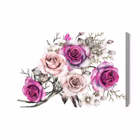 Canvastavla - Delicate Roses Like Painted with
