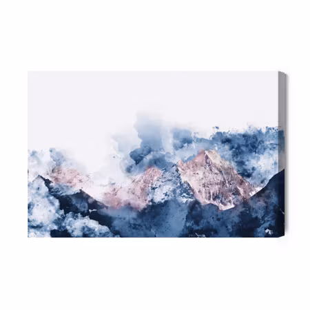 Canvastavla - Abstract Mountain Ranges