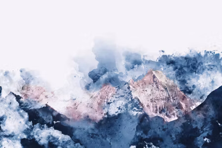 Canvastavla - Abstract Mountain Ranges