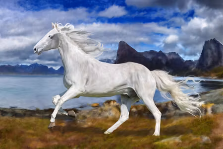 Canvastavla - Horse At a Gallop