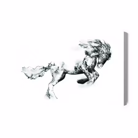 Canvastavla - Horse As Sketched