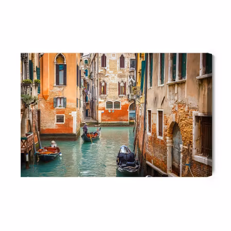 Canvastavla - Gondolas in Venice
