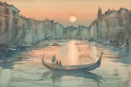 Canvastavla - Venice in the Morning