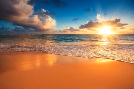 Canvastavla - Sunset on the Beach