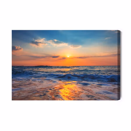 Canvastavla - Beautiful Sunrise over the Sea
