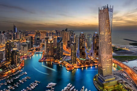 Canvastavla - Dubai Skyline