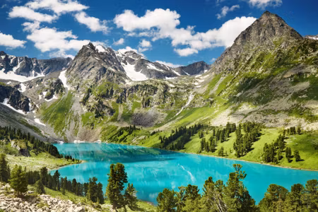 Canvastavla - Of the Lake in the Mountains