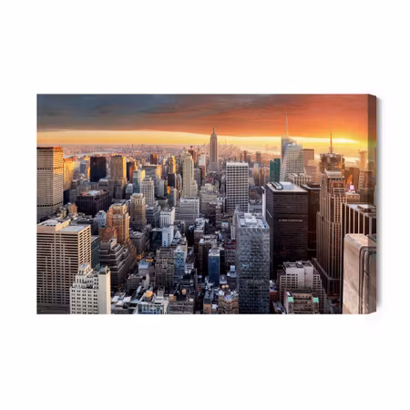 Canvastavla - Building of New York