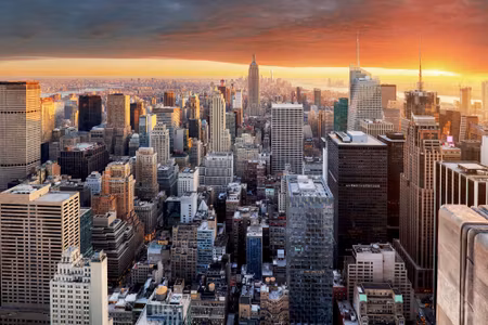 Canvastavla - Building of New York