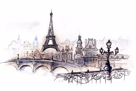 Canvastavla - Beautiful City Paris