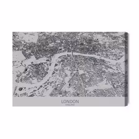 Canvastavla - London S Map
