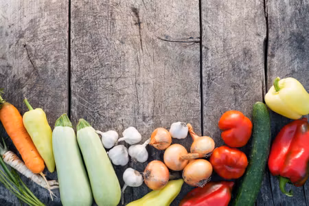 Canvastavla - Vegetables on Wood
