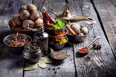 Canvastavla - Spices with Nuts