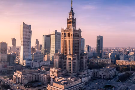 Canvastavla - Panorama of the City of Warsaw