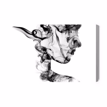 Canvastavla - Abstract Woman From Smoke
