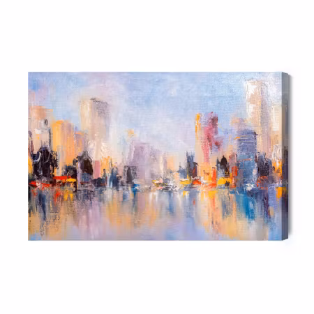 Canvastavla - Abstract City Panorama