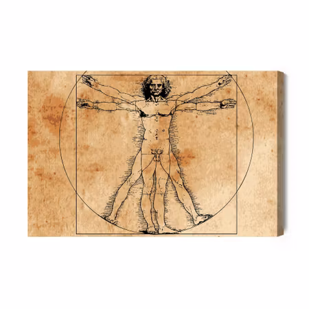 Canvastavla - Virtuvian Man