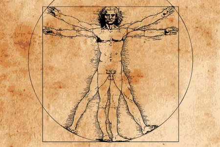 Canvastavla - Virtuvian Man