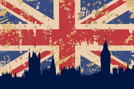Canvastavla - Flag of the United Kingdom with