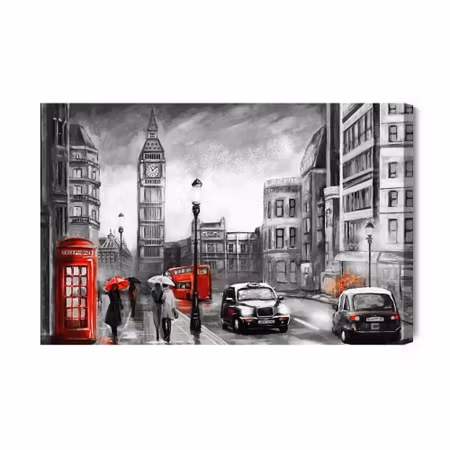 Canvastavla - Rainy Day in London