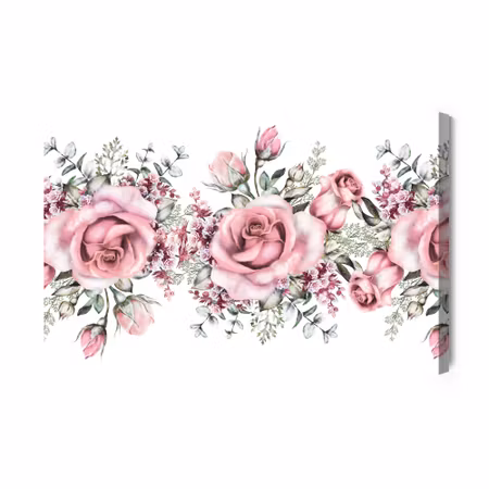 Canvastavla - Rose Petals Painted with