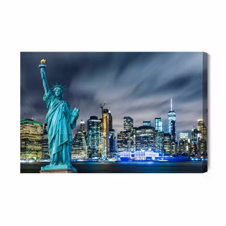 Canvastavla - Statue of Liberty Against the